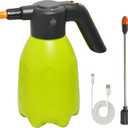0.5 Gallon Electric Spray Bottle - Garden Sprayer & Plant Mister with Adjustable Nozzles, Rechargeable Battery Powered, Automatic Watering Can for Indoor/Outdoor Plants (Green)