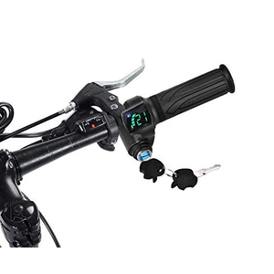 Alomejor Electric Throttle Grip, Real-time Battery Monitoring, Battery Voltage Indicator LED Display for commuters, Riders, Urban Travel, delivery Services