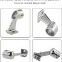 1 Pack Heavy Dudy 60 Degree Marine Boat Yacht High Leg Hand Rail End Stanchion,316 Stainless Steel Boats Accessoriesfor Pipe 7/8 Inch(22mm) or 1 Inch(25mm)