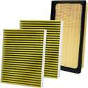 Capume 3PCS Cabin Engine Air Filter Kit Fit for 2018-25 Camry Hybrid,Avalon Hybrid,RAV4 Hybrid,Corolla,Highlander Hybrid,Sienna,Venza,COROLLA CROSS,ES300h,UX200,RX350h,NX450h+,CA12289,CF12157