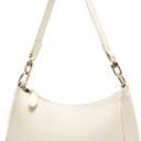 VODIU Clutch Tote Handbags with 2 Removable Straps and Zipper Closure Crossbody Bags Shoulder Purse Handbag for Women (Beige)