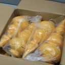 Lanpn 4 Pcs 15" Outdoor LED Ornament, Large Christmas Battery Powered Finial Lights, Xmas Tree Finial Bulb Decor with Dark Sensor, Christmas Lighted Ornaments for Lawn Garden Yard Patio, Gold