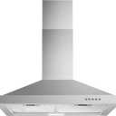 Tieasy Wall Mount Range Hood 30 inch with Ducted/Ductless Convertible Duct, Stainless Steel Chimney-Style Over Stove Vent Hood with LED Light, 3 Speed Exhaust Fan, 450 CFM