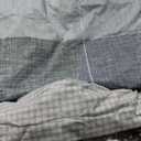 Reversible Buffalo Plaid Duvet Cover Set with Zipper 68"x90", pillowcase: 30"x24"