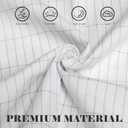 Grounding Sheet, Grounding Bed Sheets Earth Connected Grounding Flat Sheets for Better Sleep with Silver Fiber & Organic Cotton (90x35 inch) (Half, White)