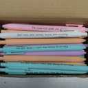 Cholemy 50 Pcs Bible Verse Pens Christian Gifts Bulk, Christian Pens for Women Inspirational Quotes Writing Tool Retractable Black Ink Religious Ballpoint for Women Men School Office(Pastel)