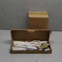 CAROTE 14 Pieces Knife Set with Block, Forged, High Carbon Stainless Steel Sharp Blade Block Knife Set, Dishwasher Safe Cutlery, Cream