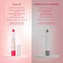 JUICE Play Up Lip Crayon-Play Long Games With Goodness Of Bio Retinol Transfer-Proof Rich Color Red Flag - Mcr11 3 G Pack Of 1