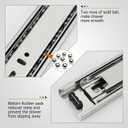 LONTAN 6 Pairs Drawer Slides 22 Inch Heavy Duty Side Mount 100 LB Capacity