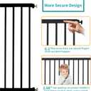 Window Safety Guards for Children,Adjustable 32.9"-94" Wide Window Guards Kids, Child Safety Guard Prevents Accidental Falls(Black, 3 Piece)