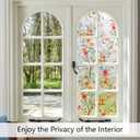 LEMON CLOUD Window Privacy Film, 3D Rainbow Stained Glass, 29.5″ x 157.4″