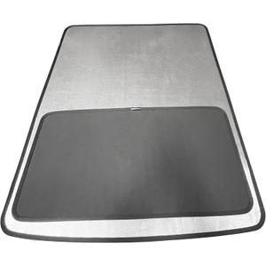 Front and Rear Sunshades 2pcs 2-in1 Single Layer Design Glass Roof Sunshade Mesh Covers Coated UV-Reflective Layer for Rivian R1S 2022-2025. Gurantee to fit.