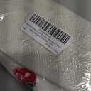 Women Men Plush Strawberry Slippers Cute Fuzzy Slippers Non-Skid Winter Warm Cozy House Indoor Outdoor Shoes (White)