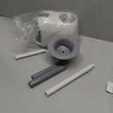 SetSail Toilet Brush and Plunger Set, Toilet Plungers for Bathroom Heavy Duty Toilet Bowl Brush and Holder Hidden Toilet Plunger and Brush Set for Deeply Cleaning - White (1 pack)