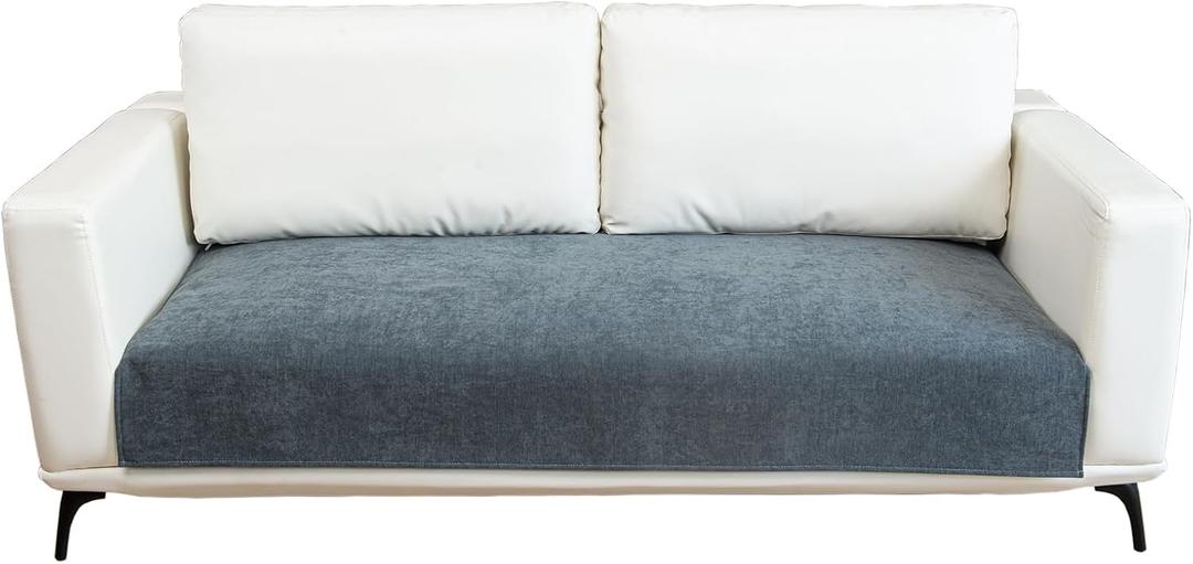 Couch Cover Sectional Couch Covers Non Slip Sofa Covers Washable for 3 Cushion Couch L Shaped Couch Protector Sofa Slipcovers for Kids Dogs Pets,Chenille,Dark Gray,36''x70''(Only 1 Piece)
