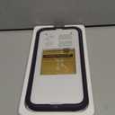 Miracase Glass Series for iPhone 14 Pro Max Case 6.7 Inch, Full-Body Clear Bumper Case with Built-in 9H Tempered Glass Screen Protector, with Camera Lens Protector (Purple)