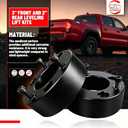3'' Front 2'' Rear Leveling Lift Kit for 2004-2024 F150 2WD/4WD, 3 Inch Front Strut Spacers + 2 Inch Rear Lift Blocks Leveling Kit