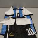 Kids Soccer Jersey Uniform Shorts & Socks for Boys and Girls Unisex Youth (Blue, 22)