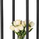 Dipion Tall Plant Stand Indoor,31 Inch Plant Stands,2 Tier Metal Plant Stand with Heavy Duty Wood,Marble White and Black