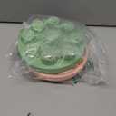 Hsei 2 Pieces 3D Rose Ice Mold 1.4 Inch Silicone Flower Ice Cube Trays Rose Silicone Mold for Freezer Whiskey Cocktails Juice Bourbon Mimosas, Dishwasher Safe, Pink, Green