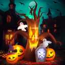 Max Fun 8FT Halloween Inflatables Decorations Inflatable Dead Tree Outdoor Decorations with LED Lights Built-in Blow Up Yard Decoration Pumpkin Ghost for Outdoor Garden Lawn(8Ft-Halloween Dead Tree)