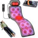 Powermat Full Body Massage Mat with Heat - Shiatsu Back Massager Pad for Bed, Chair & Recliner - Electric Vibrating Heating Pad - Whole Body Massager Mat for Pain Relief - Massage Mattress by Powerfit