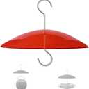 8" Mini Weather Guard for Bird Feeder - Small Protective Dome Cover Against Rain/Snow/Sun - Red Dia. 20CM (1PC/Pack)