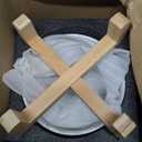 Raised/Elevated Ceramic Dog Bowl for Small Medium Sized Breeds,Dog Food Water Bowl with Stand,6 in Non Slip Heavy Weighted 3.6 Cups Marble Grey