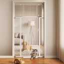 71" Extra Tall Cat Gate 29.5-40.6 Wide Pet gate with Small Cat Door,Pet Gate NO Drilling Pressure Mount Kit for Cats and Dogs Indoor Doorways liveing Room Bedroom
