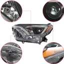Driver & Passenger Side Headlights Assembly Left & Right Headlamps Assembly Replacement for 2016 2017 2018 Rav4 TO2502247 TO2503247
