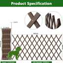 Expandable Trellis, 38"x89" Wooden Lattice for Climbing Plants Outdoor 1PCS