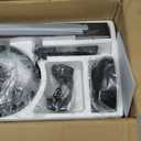 65 Inch Ceiling Fan No Light with Remote, Black Large Ceiling Fan Without Light with Quiet Reversible DC Motor, 6-Speeds, 8 Blades, Indoor/Outdoor Modern Ceiling Fans for Patios, Living Room, Garage