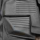 KUST Floor Mats Set for 2020-2025 Kia Telluride Accessories (7 Seats), Rear Cargo Trunk Liner with 2nd/3rd Row Backrest Kick Mat All Weather Protection TPE Rubber Raised Edge, Full Set of 9pcs