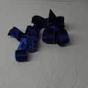 Colovis Christmas Tree Topper Bow, 10ft Long Streamers Tree Topper Bow Blue, Velvet Ribbon Bows Toppers for Xmas Holiday Party Home Decor (Blue) 2 Pack