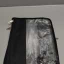 Teling 8 Pieces Clear Makeup Bags DIY Chenille Letter Pouch Clear Zipper Pouches Travel PVC Oxford Cloth Cosmetic Portable Waterproof Makeup Storage Bag Toiletry Snack Organizer for Women Girls, Black