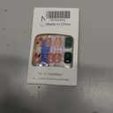 24Pcs Christmas Short Press on Nails Stripe French Tip Fake Nails Holly Green Crutch False Nails Xmas Gingerbread Man Winter Stick on Nails Christmas Glue on Nail for Women Holiday Manicure Kit