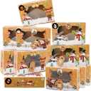 ZMCINER 12 PCS Christmas Cookie Boxes with Window Christmas Bakery Boxes Treat Boxes Baking Boxes for Gift Giving for Pastries, Cupcakes, Brownies, Brown Kraft Bakery Boxes 8.75 x 5.75 x 2.75 Inches