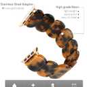 Heesch Tortoise Stretchy Watch Band Compatible with Apple Watch Resin Cute Watch Strap Wristband for iWatch Bracelet for Women Men Girls, 38/40/41mm, 42/44/45/46/49mm, Oval Version