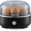 Elite Gourmet 7-Egg Electric Egg Cooker, BPA-Free, Auto Shut-Off
Soft, Medium & Hard Boiled, Measuring Cup, EGC115B