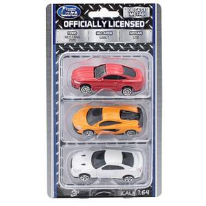 Mini Cars Diecast Metal Officially Licensed McLaren 600LT, Ford Mustang 2015, Nissan GT-R (R35)