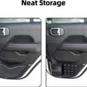 Rear Door Storage Box Pocket Organizer for Jeep Wrangler JL JLU 4XE 2018-2025 & Gladiator JT 2020-2022 2023 2024 2025, 2Pcs