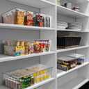 CLEARSPACE Plastic Storage Bins with Lids XL Perfect Kitchen Organization or Pantry Storage Fridge Organizer, Pantry Organization and Storage Bins, Cabinet Organizers