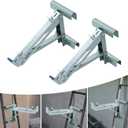 Ladder Jacks, 2 Pieces 661.39 LBS Scaffolding Platform, Sturdy High-Strength Ladder Jack, Ladder Jack for Working Stage, Load-Bearing Brackets for Ladders, Silver