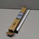 Abiglifty Sliding Door Security Bar, 17-50 Inch Adjustable Heavy Duty Sliding Glass Door Security bar with Rubber Tips for Windows, Home, Apartment & Travel (White)