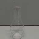 2.13 Inch Base by 6.5 Inch Oil Lamp Chimney Replacement,Tall Kerosene Globe,Clear Oil Lamps Glass Globe,Hurricane Lamp Globes Shade Cover,Glass Chimney for OilLamps for Indoor Use