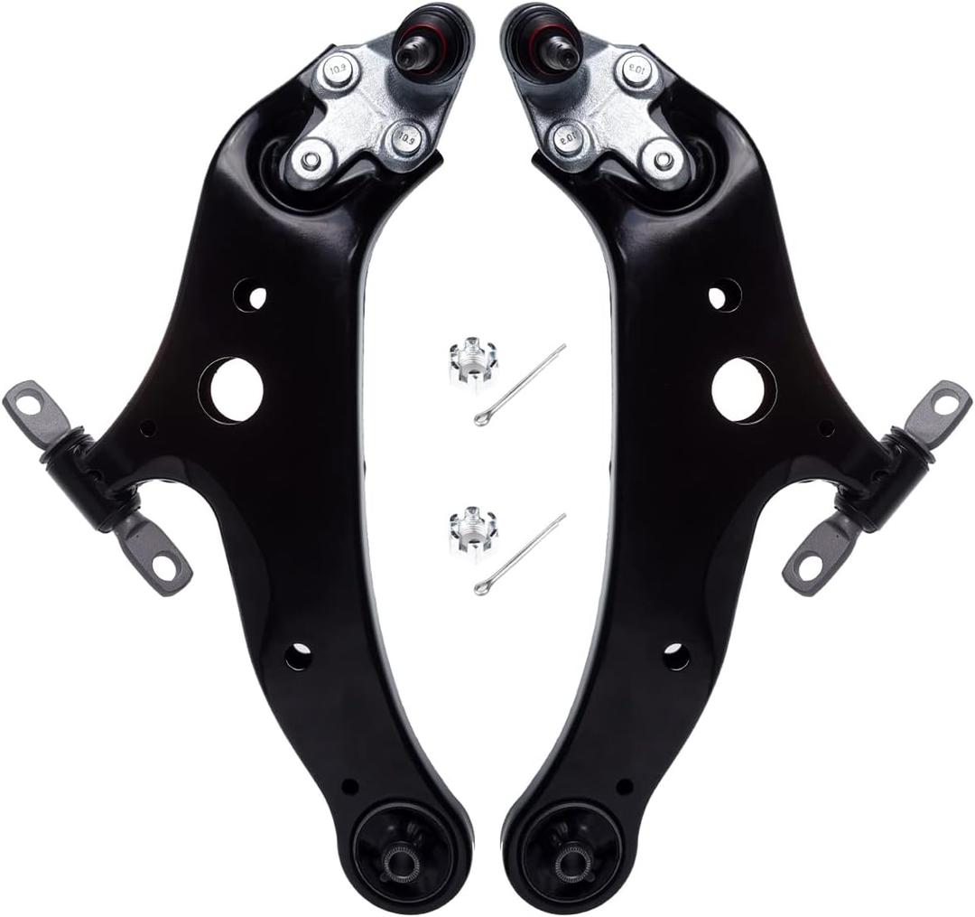 AUQDD 2Pc Front Lower Control Arm and Ball Joint Assembly (w/o Air Suspension) Compatible With 2010-2022 Le-xus RX350 RX350L RX450h /08-19 To-yota Highlander,09-16 Venza (Replace # K622944 K622945)