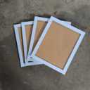 8x10 Picture Frames Set of 4, 5x7 with Mat or 8x10 Without Mat, Tabletop or Wall Display for Photos, Paintings, Posters, Artwork