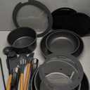 JEETEE 20 Pcs Pots and Pans Set Non Stick, Titanium Reinforced Nonstick Cookware Set with Detachable Handle, Induction Kitchen Cookware Sets, Oven Safe & Space Saving for RV Camping