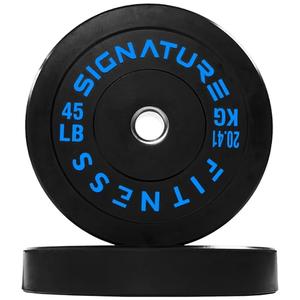 Fitvids Olympic Bumper Plates Set – 1" Weight Plates for Strength Training & Weightlifting – 45 lbs – Colored