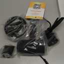 slopehill Professional Ionic Hair Dryer, Powerful 1800W Fast Drying Low Noise Blow Dryer with 2 Concentrator Nozzle 1 Diffuser Attachments for Home Salon Travel (Black)